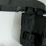 Dolls Kill Black Diamond Diamonds Bling Gem Utility Cargo Belt Leg-Bag Purse Pouch with Garter Strap O/S π Photo 2