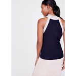 525 America Contrast Trim Sweater Tank XS Women’s Top Going Out Navy Blue Photo 5