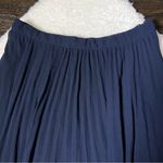 Abercrombie & Fitch Navy Pleated Asymmetrical Hem Skirt Photo 1