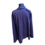 Bobeau Women's Blue Wrap Poncho 1X Button Closure Basic Jacket Photo 2