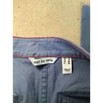 Peace Love World  Women Pants Sz. 10 Blue Utility Ankle Pants Distressed Hem Photo 9