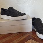 Marc Fisher Black and White Woven Sneakers Photo 0