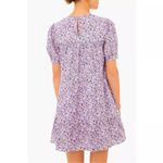 Pomander Place Lilac Floral Quinn Women’s Dress Size M Mini Dress Tiered Purple Size M Photo 1