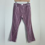 Ann Mashburn  Kick Flare Cropped 5-Pocket Velvet Pants‎ Jeans Size 29 Blush Photo 2