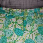 Lilly Pulitzer Lilly Pultizer Guava Green Floral And Crab Print Women's Capri's Size 4 Vintage Photo 6