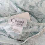 Vintage Y2K Cinema Etoile Blue Lace Slip Dress Stretch Bodycon Lace Up Side M Size M Photo 7