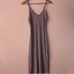 Forever 21 Ribbed Dark Red & Cream Striped Midi Dress Size S NWT Photo 3