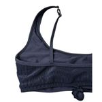 FRANKIES BIKINIS Black Ribbed Knotted Scoop Neck Wide Strap Greer Top Size XS Photo 6