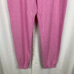 Anthropologie Sundry Sunnyside Pink Waffle Knit Jogger Pants Sz.M Photo 2