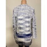 New. FATE long blue and white textured sweater. Retails $149 Photo 6