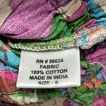 Abound  Floral Smocked Puff Sleeve Crop Top Cotton Made in India Size S Photo 5