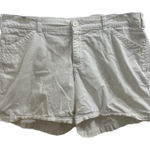 Lee  Natural Fit Just Below the Waist White Cotton Shorts XL 14/16 Photo 0