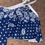 Arizona Jeans  Co. Blue Paisley Bandana Bikini Swim Top Photo 2