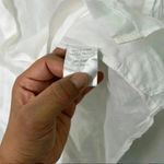 Theory  Marandel White Lawn Shirt Long Button Down size p Photo 9