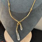 Alexis Bittar  Gold and Silver Crystal Necklace Photo 7