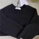 Naadam silk and cashmere knit twist back short sleeve top Black Size M Photo 5