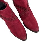 Naughty Monkey EUC  Leather Ankle
Boots Red Size 9 Photo 6