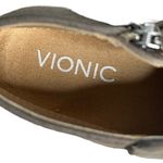 Vionic  Joy Serena Ankle Boots Brown (Greige) Tassel Side Zips Almond Toe‎ Photo 9