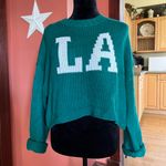 Just Polly LA knit sweater Green Size M Photo 2