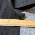 SheIn  Curve Black Pleated Midi‎ Dress Ruched V-Neck Short Sleeve Plus Size 1XL Photo 3