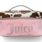 Juicy Couture Trendy viral  Pink make up case with leopard top Photo 0