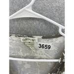 Orvis  Women's Blouse Surplice Brown White Floral 3/4 Sleeve Medium Cotton Photo 8