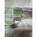 Lilly Pulitzer  White Denim Jeans 6 Button‎ Fly Gold Logo Straight Leg Photo 5
