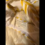 Aerie  Stylish Striped High-Waisted Bikini Bottom - Yellow & White Medium Photo 2