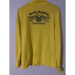 Harley Davidson Womens Size Large Yellow Full Zip Lightweight Jacket Lightweight Photo 1