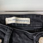 Anthropologie  Pilcro Embellished Slim Flounced Flare Crop Jeans Washed Black Photo 9