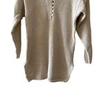 Partners Mervins Ivory Knitted Drop Shoulder Buttons Front Shoulder Pads Y2K S Tan Photo 3