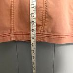 Free People Orange Washed Out Denim Modern Femme Fitted Boho Mini Skirt 2 Photo 2