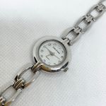 Côte d’Azur women watch silver tone 25mm round case quartz analog link running Photo 1