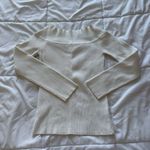 Womens Size Large Sweater Blouse Long Sleeve Officechic Corpcore City Coquette White Photo 6