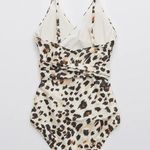 Aerie Leopard Wrap One Piece Swimsuit Sz.XXL Photo 4