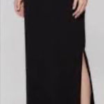 St. John  Black straight stretch Pencil Skirt wool size 12 Photo 0