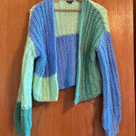 Wild Fable  Multicolor Knit Chunky Cardigan Medium Photo 0