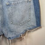 Garage  Womens Two Tone Festival 3" Jean Shorts Medium Blue Denim Cut Off Size 28 Photo 8