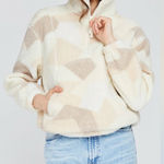 Gentle Fawn  Caleb Sweater Pullover Cream Beige Faux Sherpa Cozy Warm Photo 0