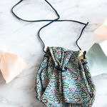 CARLOS FALCHI Vintage Leather Multicolor Shoulder Bag Pink Photo 0