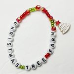 Handmade Taylor Swift Christmas Tree Farm Beaded Friendship Bracelet Photo 0