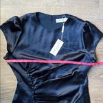 Petal and Pup NEW  Lisbeth midi dress in navy satin Medium Photo 10