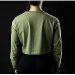 Alphalete PBNS Olive Crop Long Sleeve Graphic Tee Photo 1