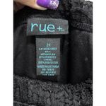 Rue 21 Black Crochet Lace Lined Off Shoulder Dress Size 2XL Square Elastic Neck Photo 2