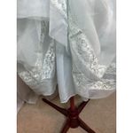 nightgown satin lace vintage sheer 1950s Blue Size M Photo 4