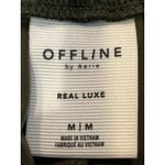 Aerie Offline Real Luxe Wide Leg Olive Green Vegan Leather Pants Medium Photo 4