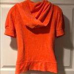 Juicy Couture  Puff Sleeve Hoodie Orange Terry M Photo 6