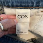 COS  Denim A Line Midi Skirt With Front Slit Size 2 Photo 4