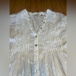 True Grit Sheer Buttonup W/ White Floral Embroidery & Tuxedo Style Front Panels XL Photo 6