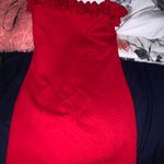 Forever 21 Red Ruffle Dress Photo 1